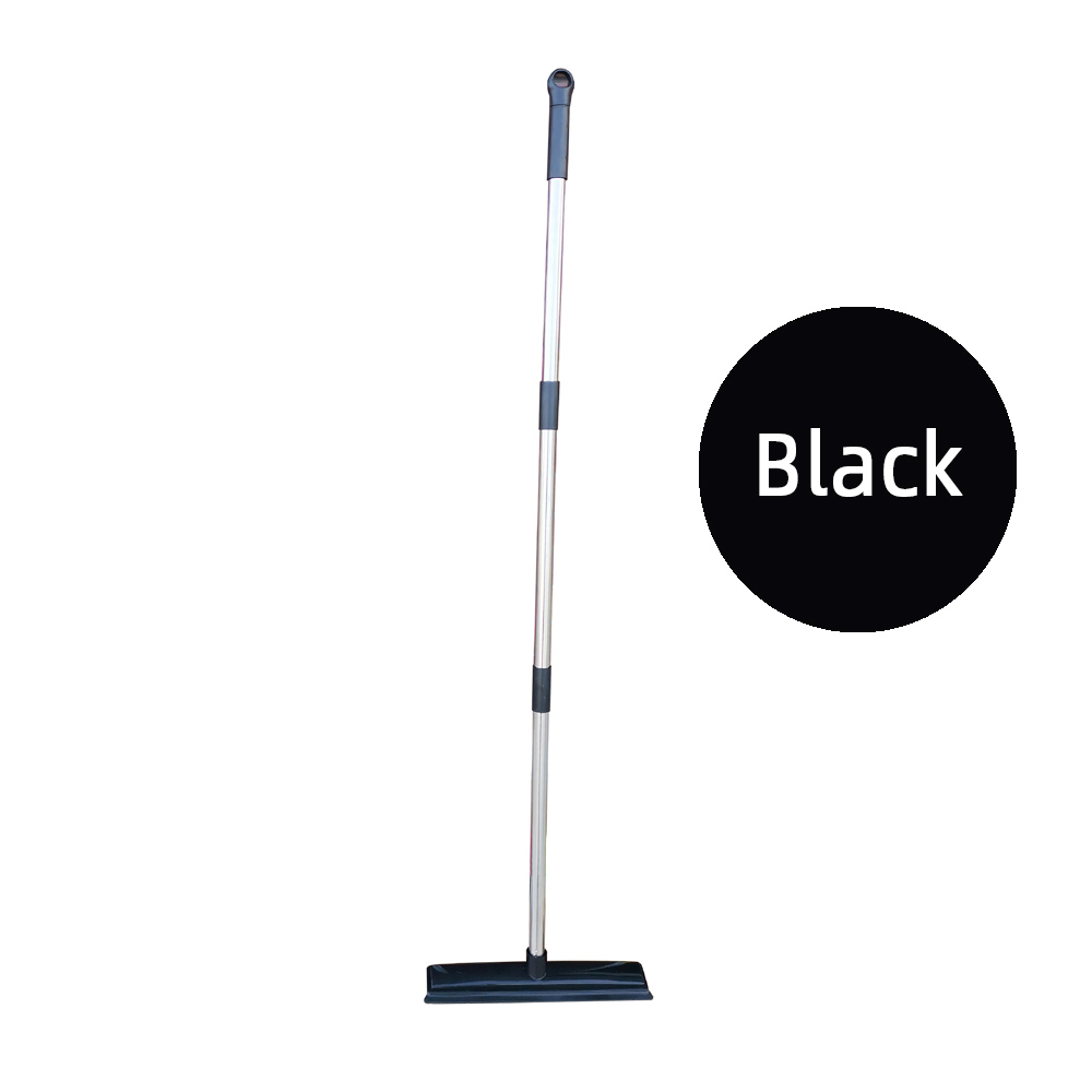 Escova de chão de borracha para pelos de animais de estimação, para tapete, removedor de pelos de cães com rodo embutido, vassoura de silicone, limpeza