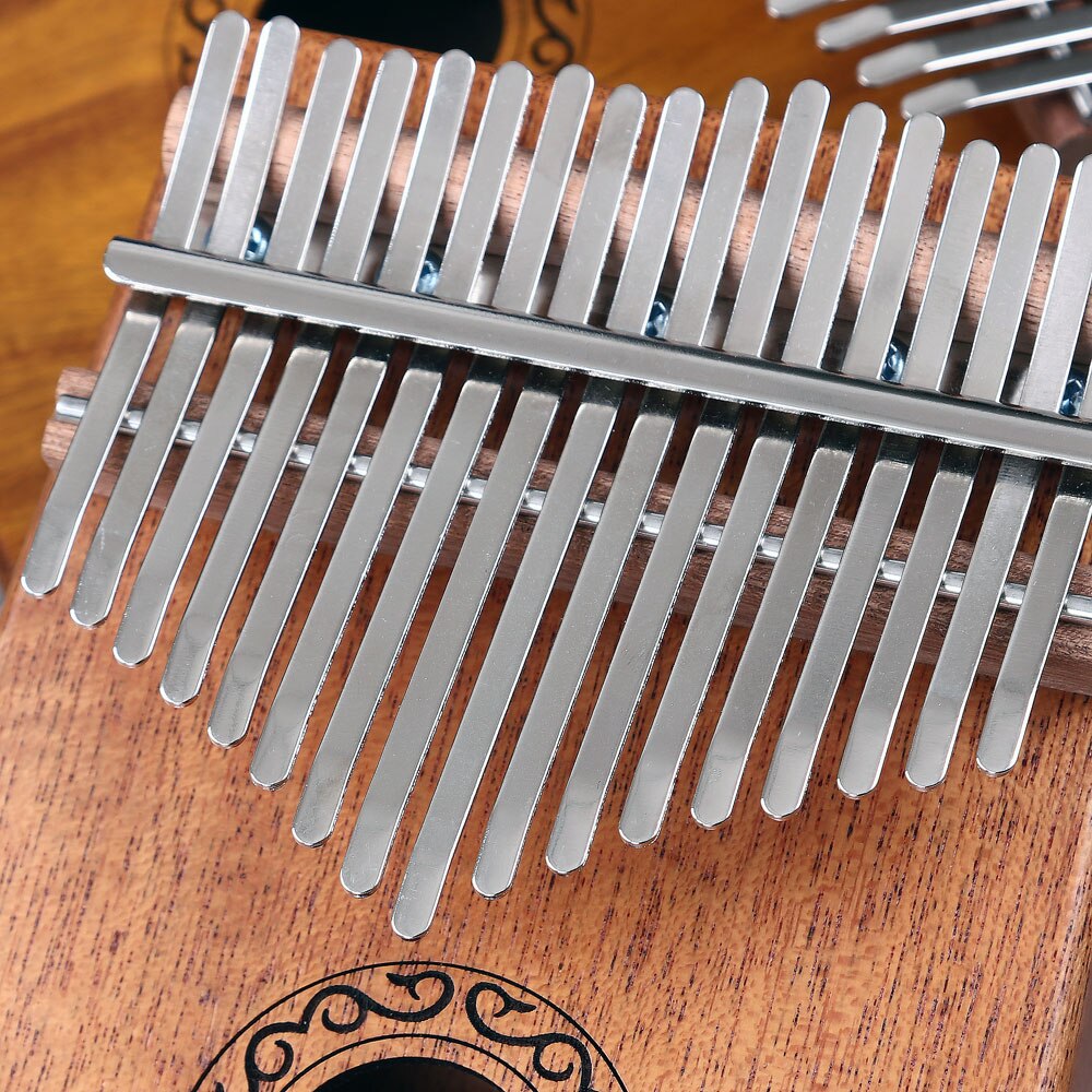African Kalimba 17 Key Llaves EQ Kalimbas Thumb Piano Mbira Calimba Likembe Kangombio Leekembay Grand Piano Musical Instrument