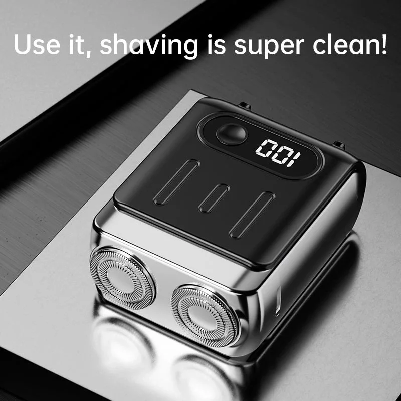 Xiaomi Elektrisch Smart Scheerapparaat Huishoudelijk autoscheerapparaat Digitaal display Mini Dual Blade Oplaadbaar scheerapparaat Krachtig cadeauscheerapparaat voor heren