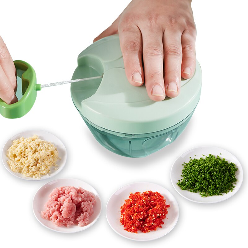 400/900ml kraftfulde madhakker hakkemaskine kødkværn hånd-power mixer blender til at hakke kød frugt grøntsag nødder river skærer