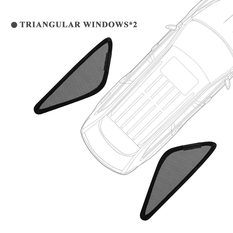 For MINI Countryman F60 Magnetic Car Sunshades Front Rear Windshield Blind Curtain Baby Side Window Sun Shade Visor: Gold