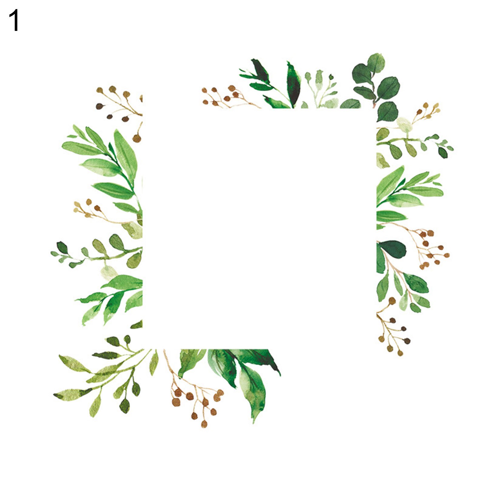 Green Leaves Home Luminous Switch Protective Cover Wall Sticker Socket Decor: 1