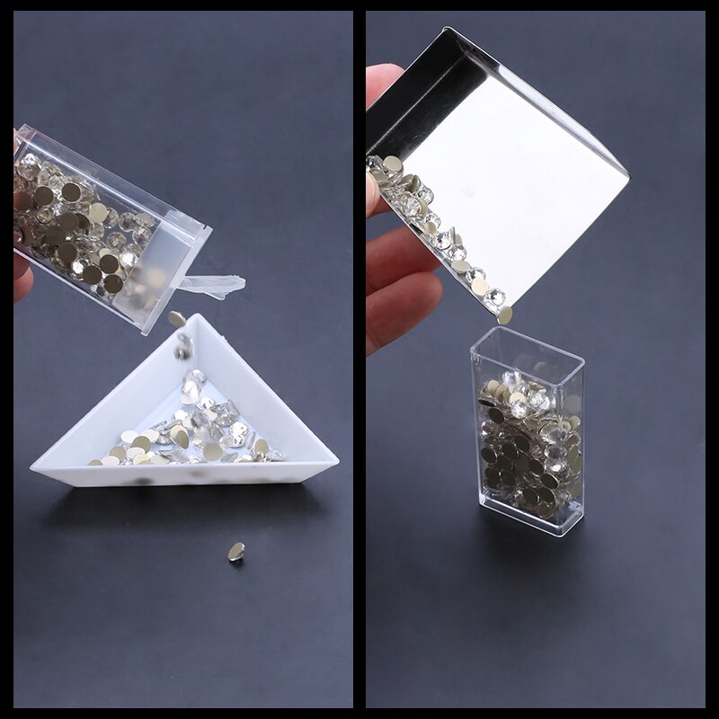 Boîte De Rangement De Perles à Cordes à La Main, Matériel De Bricolage, Boîte De Rangement De Bijoux, Bagues, Nail Art Transparent  15