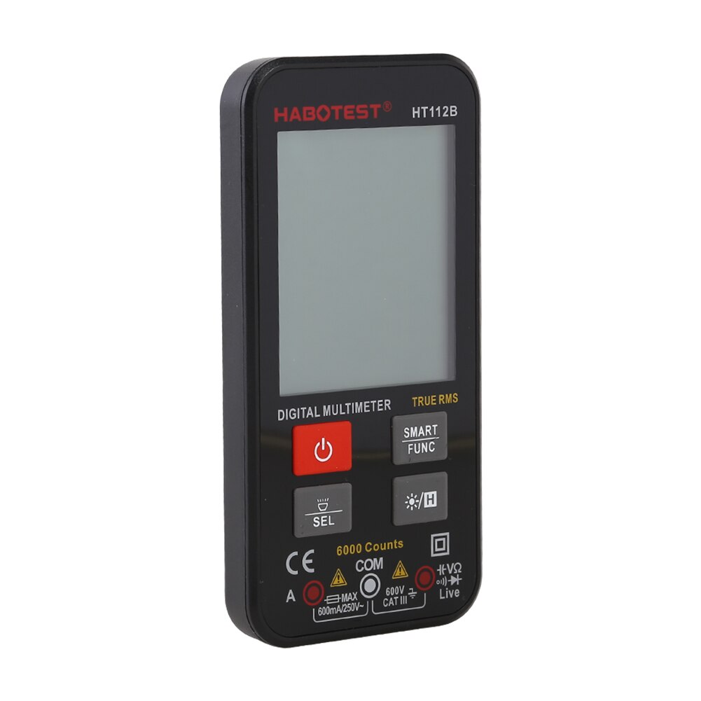 HT112B Handheld Multimeter Tester Meter Capacitance Meter Portable AC/DC Ammeter Voltmeter Digital Clamp Meter