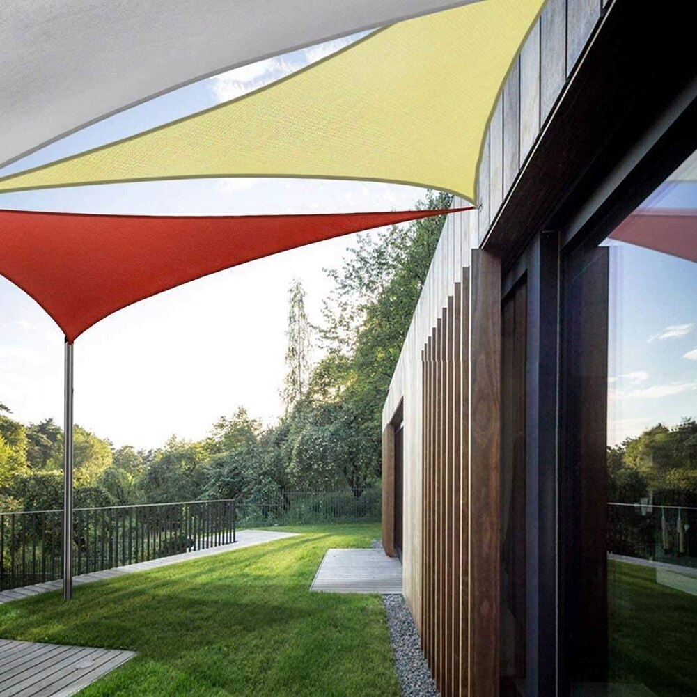 Classic Waterproof Triangle Canopy Awning Practical Durable Multi-functional Camping Patio Tent Garden Sun Shade Shelter