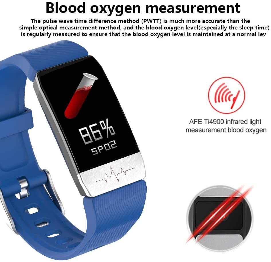 Carkira T1S Smart Watch Body Temperature Heart Rate Monitor Fitness Tracker ECG GPS Sport Smartwatch for Men Women