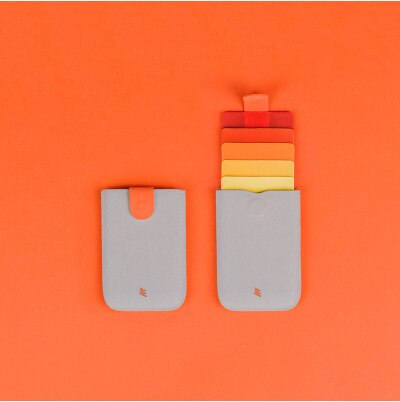 New dax  v2 mini slim portable card holder for men and women, id card holder protector, gradient wallet, business card case