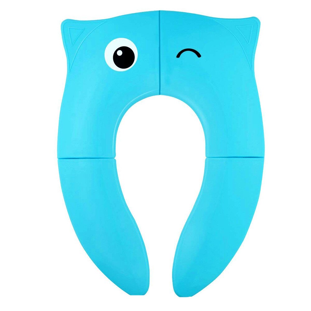 Siège de toilette en peluche chaude réutilisable, 1 paire, Portable, remplissage, tapis de salle de bain lavable, couverture de siège, tampon collant de santé, fournitures ménagères: Blue Owl