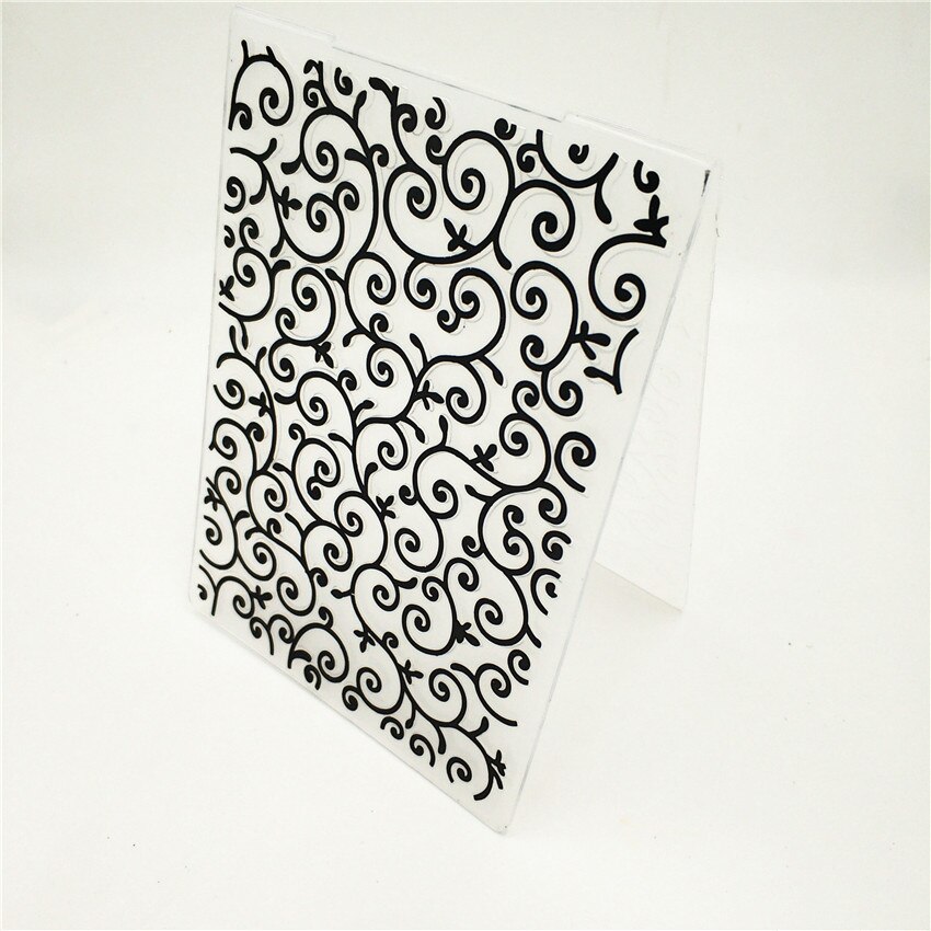 10.5x14.5cm vines Embossing folders Plastic bump Scrapbooking DIY Template Fondant indentation Cake Photo Album Card Make