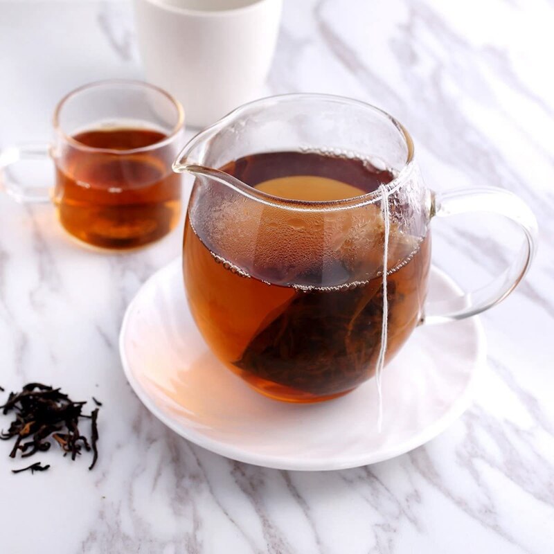 400 Pack Disposable Drawstring Tea Filter Bags Safe & Natural Unbleached Paper Tea Infuser Drawstring Empty Bag for Loose Leaf T