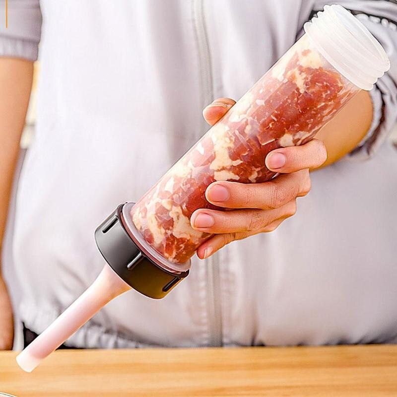 Handleiding Worst Vlees Vulstoffen Machine Voor Worst Vlees Stuffer Filler Handbediende Worst Machines Trechter Nozzle Worst Maker