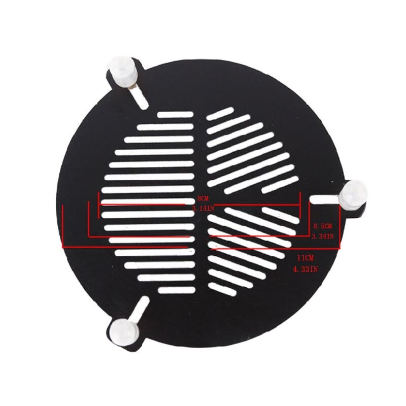 OOTDTY télescopes masque de mise au point diamètre du bouclier de rosée 110mm plus précis mise au point plus rapide directe 63HF