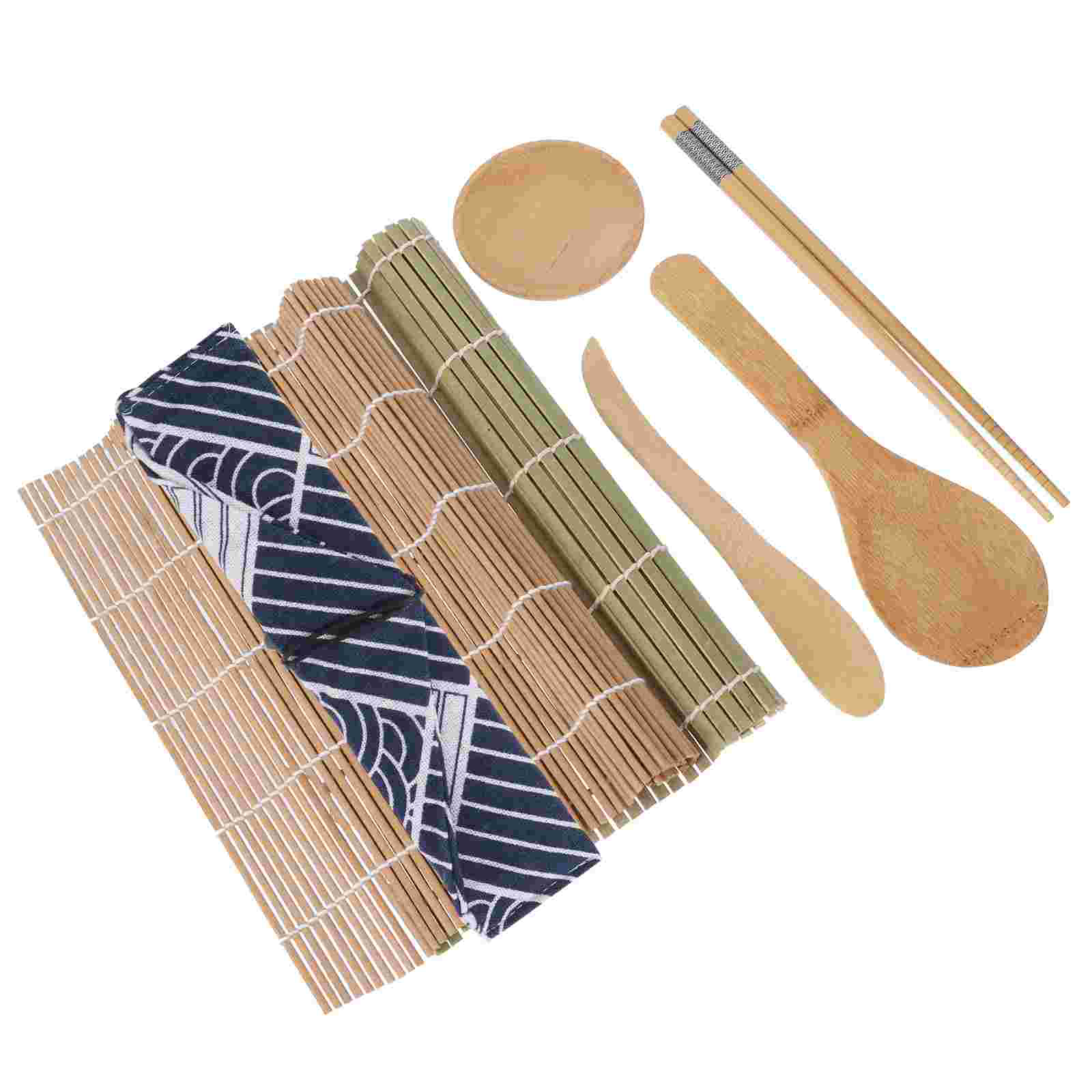 1 Set Bamboo Sushi Making Kit Practical Sushi Making Kit DIY Sushi Tools