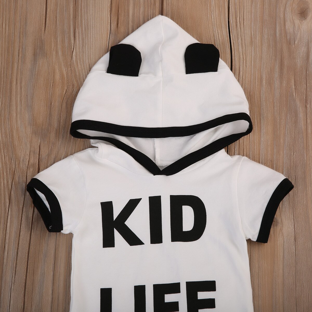 Pasgeboren Kid Leven Baby Jongen Meisje Kleding Zomer Hoodies Jumpsuit Romper Outfits 0-24 M