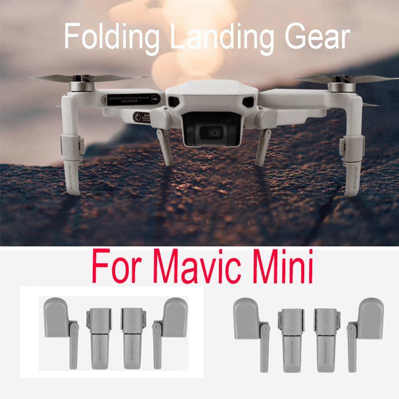 Folding Landing Gear Voor Dji Mavic Mini Drone Hoogte Extender Opvouwbare Landing Gear Mount Stand Protector Accessoires