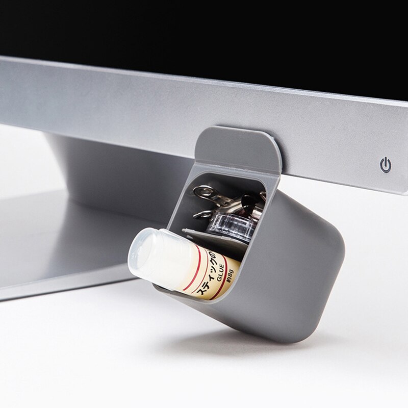 Computer Monitor Pen Holder Desktop Boxes Kawaii Stationery Storage Office Desk Organizer Accessories Pencil Container Case