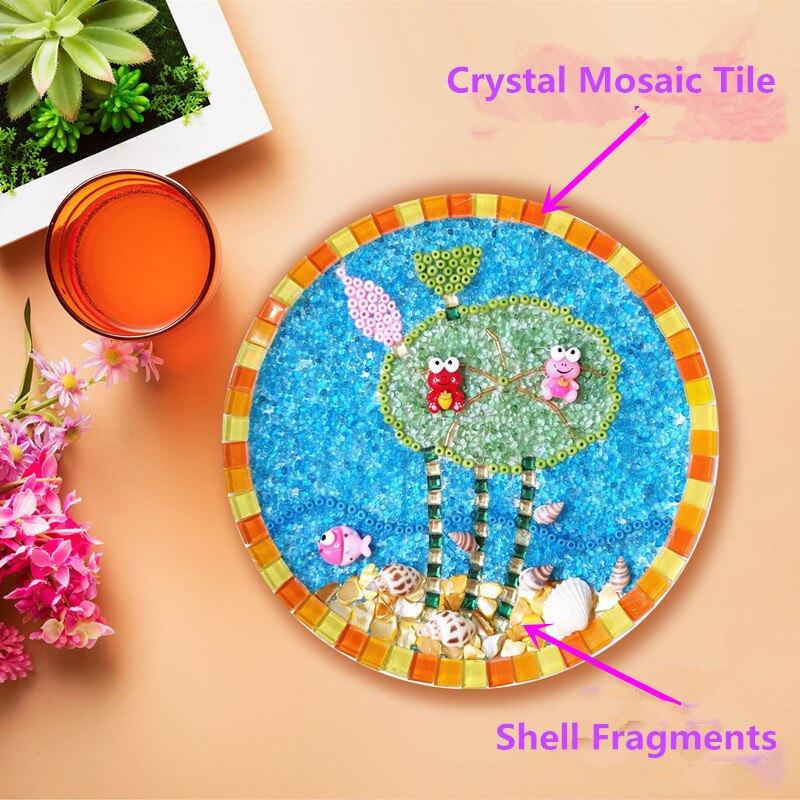 100 g/partij Kleurrijke Crush Shell Fragment Voor DIY Shell Schilderen Kleuterschool Handgemaakte Craft Materiaal Pakket Art Decor Maken Tool