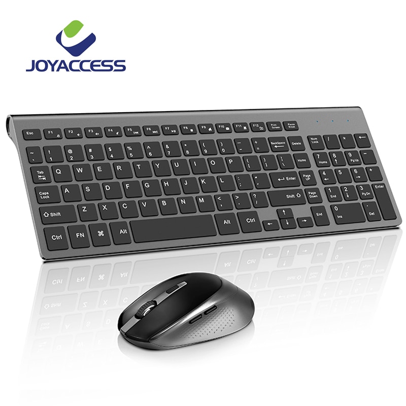 Joyaccess Ergonomische Draadloze Toetsenbord En Muis Set Computer Mause Stille Knop Toetsenbord En Muis Combo 2.4G Voor Laptop Pc