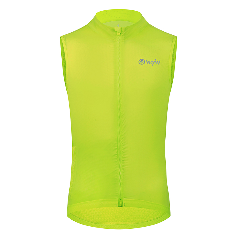 YKYWBIKE Heren Fietsen Vesten UPF50 + Fiets Gilet Waterdicht Racefiets Windjack Lichtgewicht Rijkleding Mouwloze Jas: S / GRIJS