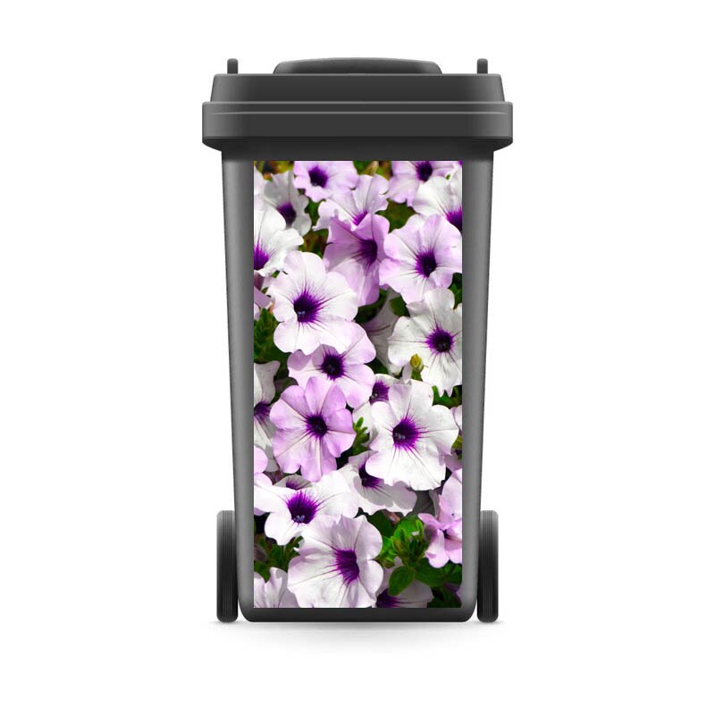 Modernt festivalklister avtagbart vattentätt klistermärke dekaler soptunna klistermärke väggdekaler 120 liter 240 liter: 9 / 37 x 82cm( för 240 liter)