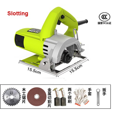 Hand-held Electric Small Wood Cutting Machine High Power Stone Tile Slotting Machine Multi-function Electric Wood Meta: Slotting