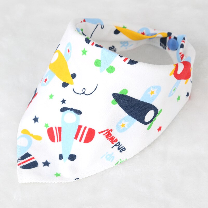 Leuke Baby Bandana Slabbetjes Cartoon Animal Print 100% Katoen Pasgeboren Baby Meisjes Jongens Peuter Driehoek Sjaal: Aircrafts