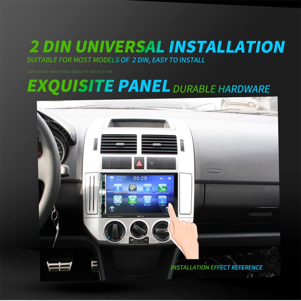 25#Big screen car MP5 HEVXM HE-666 7 Inch HD Car BT Mp5 player Mp3 FM One Machine For iOS For Android Big screen car MP5