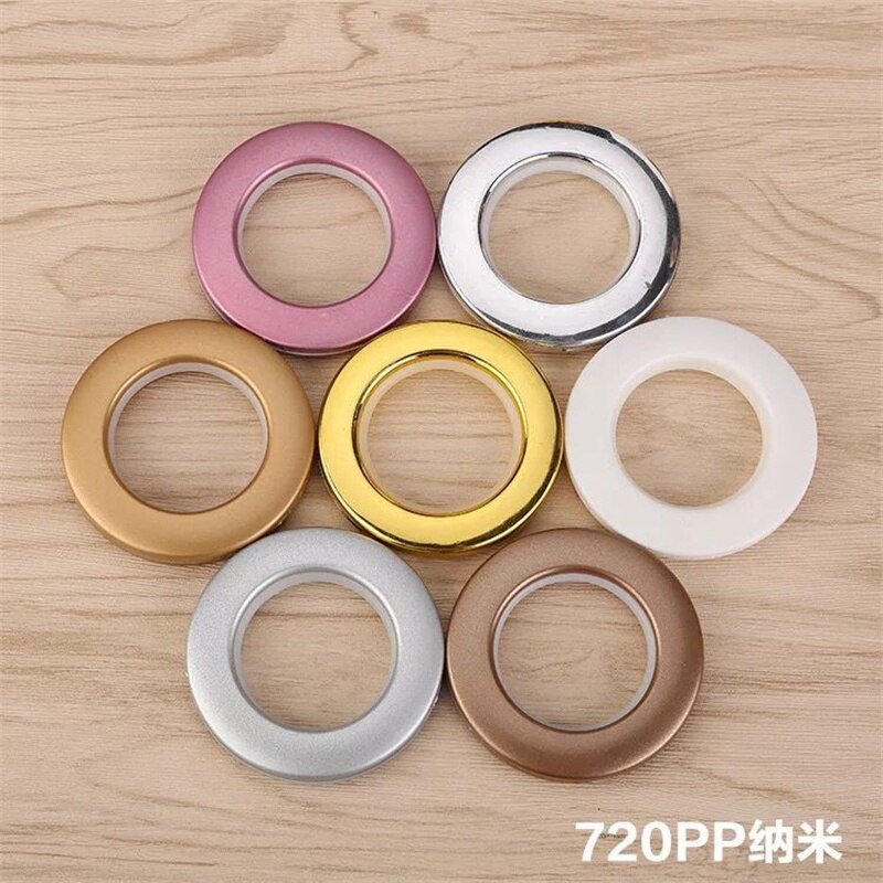 20pcs Curtain Perforation Accessories Ring Plastic Material 15 Colour Window-Dressing Hardware Installation Accessory Tools E120