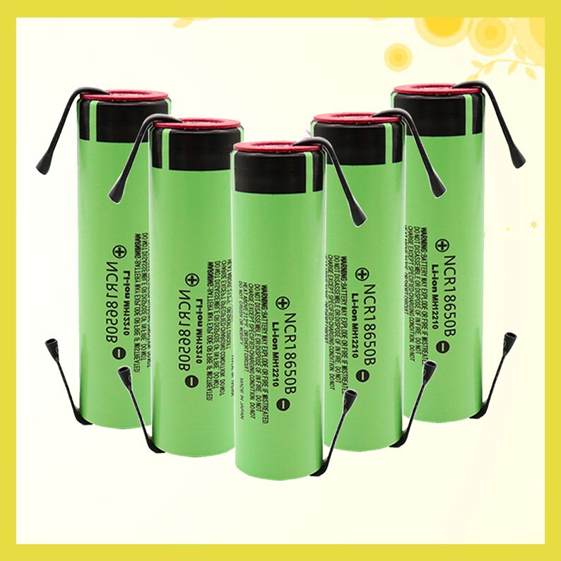 100% original NCR18650B 3.7V 3400mAh 18650 rechargeable lithium battery 18650 battery + DIY nickel sheet