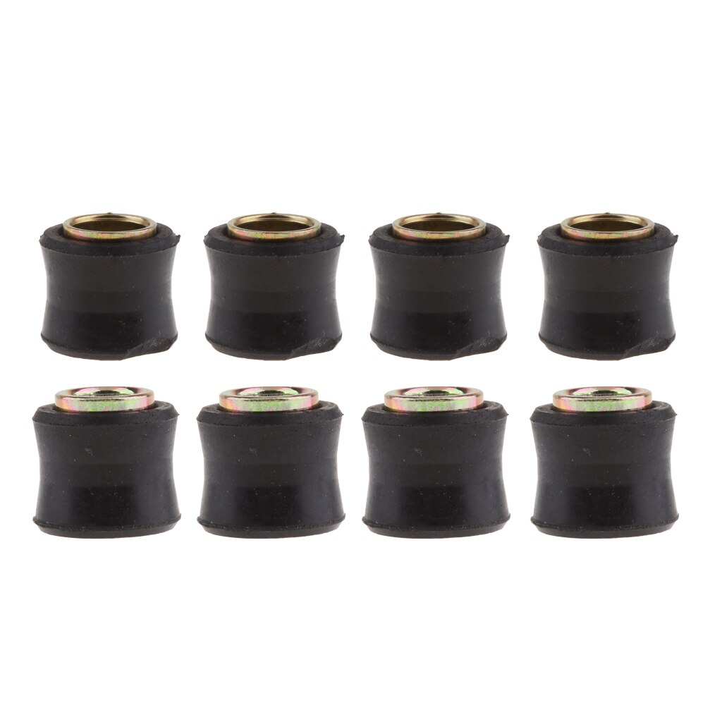 8 pack motorcykel stötdämpare upphängning bussning gummibussning 12mm 10mm