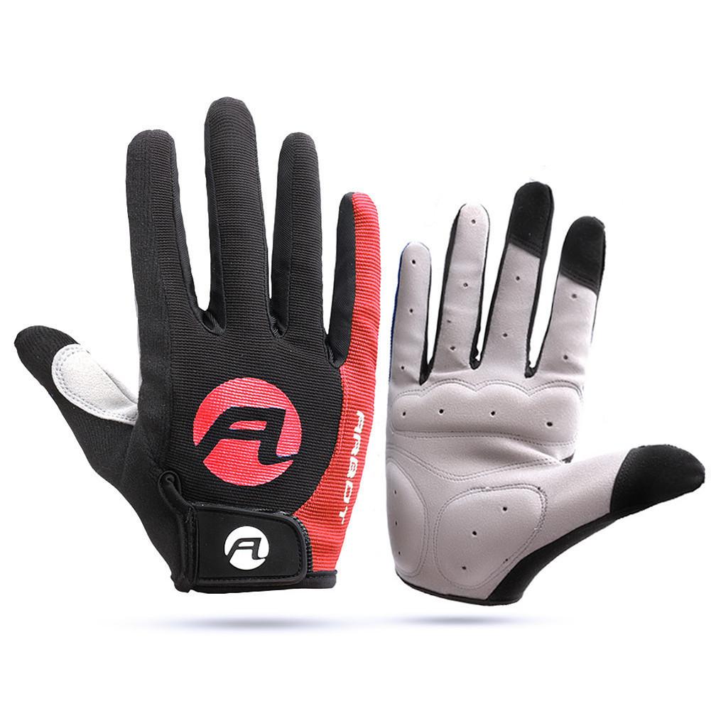 Wasserdichte Handschuhe Motorrad Anti-Schleudern Sonne-nachweisen Hohe Temperatur Widerstand Mountainbike Warme Halten Radfahren Touchscreen: rot / M