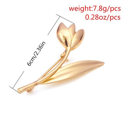 Huanzhi Vintage Elegante Jas Accessoires Metalen Shell Bloemen Dier Tulp Vlinder Broche Voor Vrouwen Partij Sieraden: H