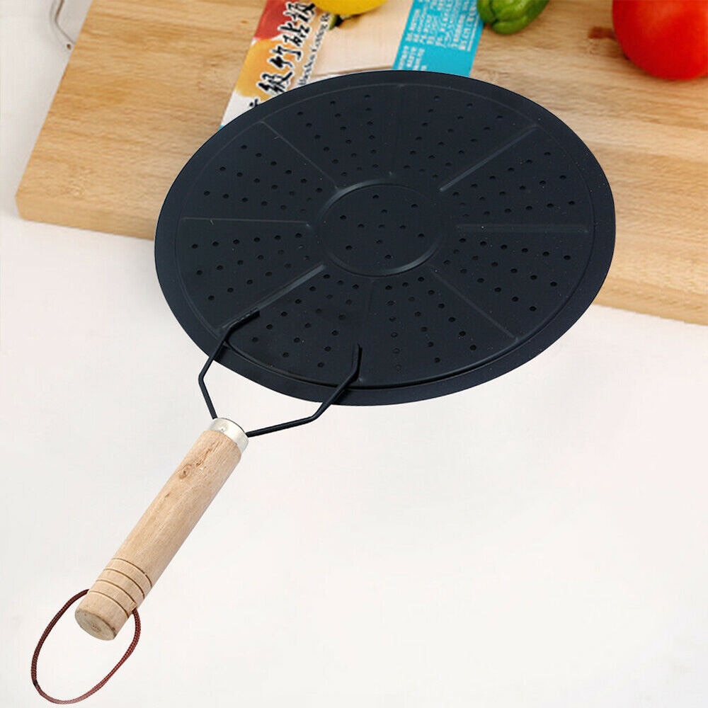2 st / set 22cm kokspis omvandlare värmediffusor skivadapter tallrik kastrull trähandtag isoleringsplatta köksutrustning