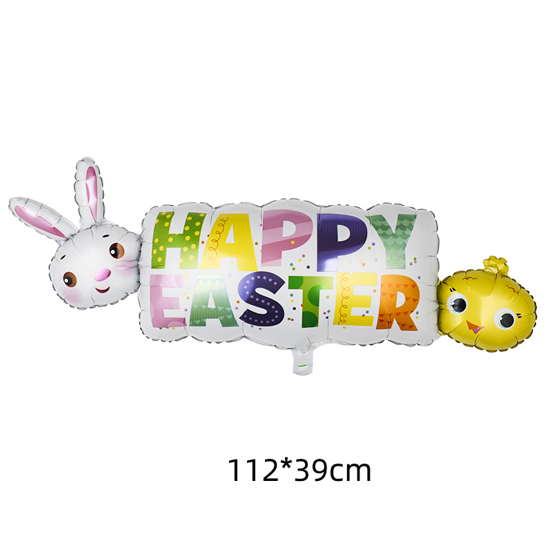 Pasen Folie Opblaasbare Bunny Ballon Staande Bunny Ballon Konijn Vormige Ballonnen voor Indoor Outdoor Yard Kids Pasen Speelgoed Decor