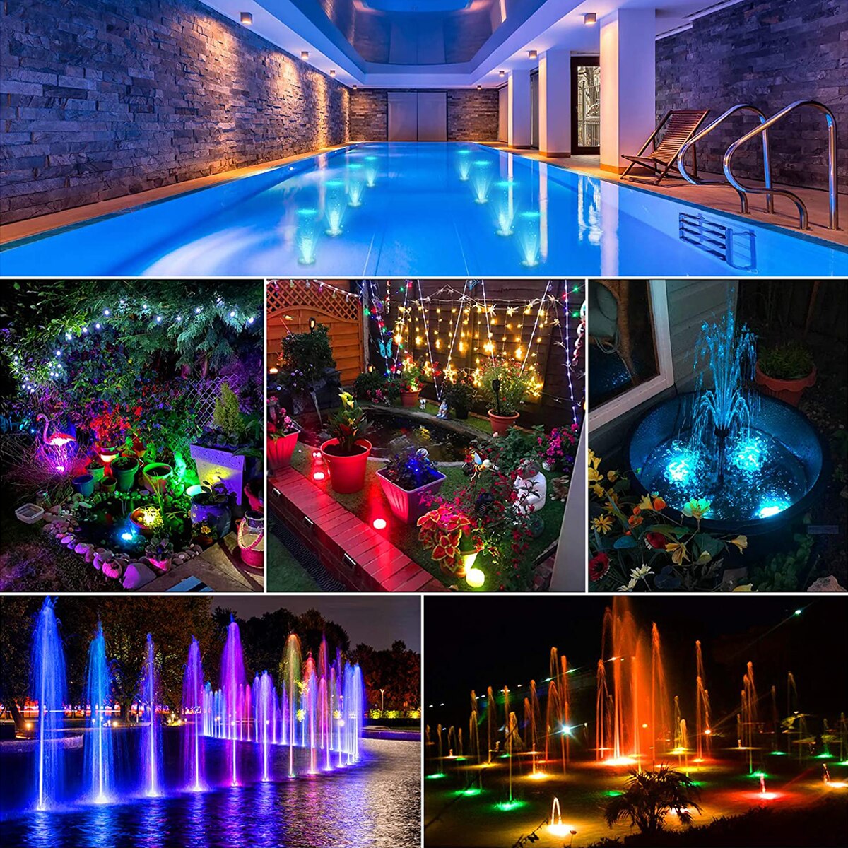 10 Led Remote Controlled Rgb Submersible Licht Waterdicht Vissen Onderwater Lamp Outdoor Zwembad Vijver Verlichting