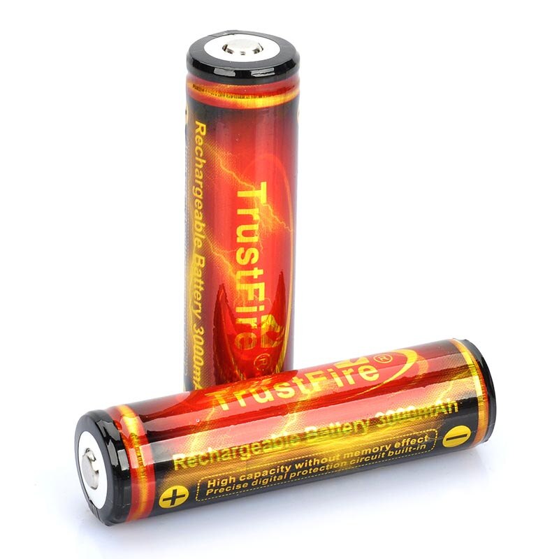 Met Bescherming Boord 18650 3.7V 3000 Mah Oplaadbare Lithium-Ion Batterij Trustfire 18650 Batterij Voor Zaklamp