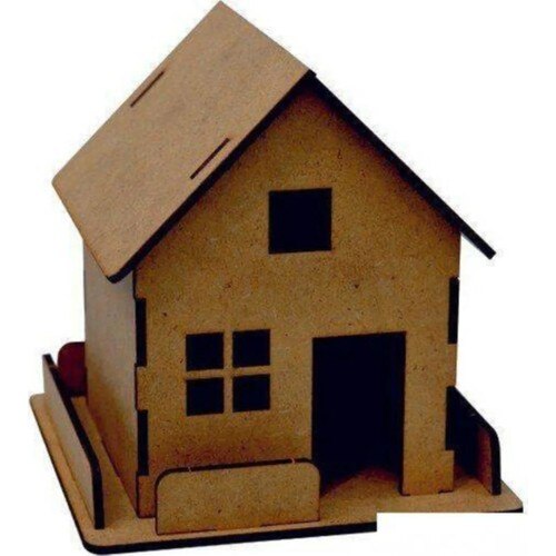 Südor Holz Holz Diy Modell Bauernhof Haus 125x130x130mm