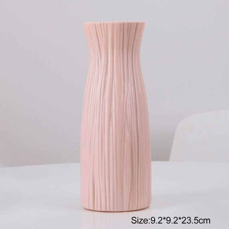 Vaas Moderne Minimalistische Wit Roze Grijs Ornamenten Bloemenvaas Arrangeur Thuis Vazen Mand Bloem Decoratie Vazen: E