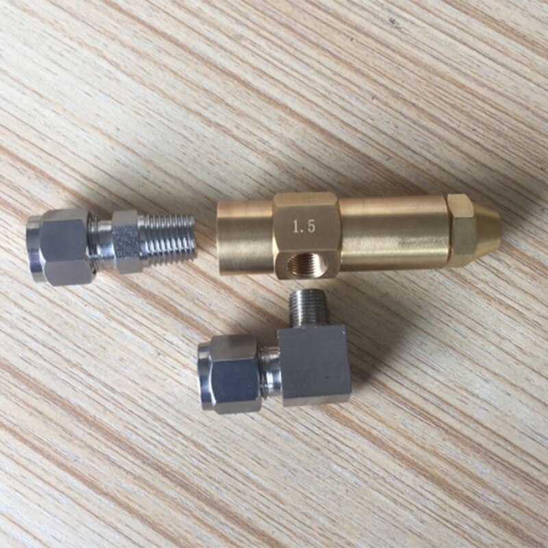 1.5Mm Afval Oliebrander Nozzle,Air Atomiserend Nozzle, Stookolie Mondstuk, Volledige Kegel Olie Sproeikop