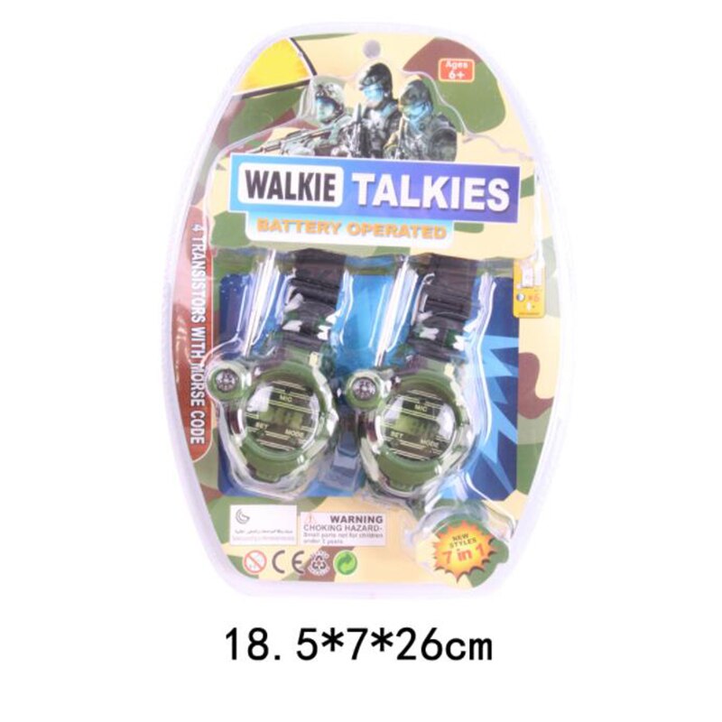 Camouflage Walkie Talkie Polshorloge Voor Outdoor Interphone Speelgoed Educatief Speelgoed Voor Chirlden Verjaardagen: Default Title
