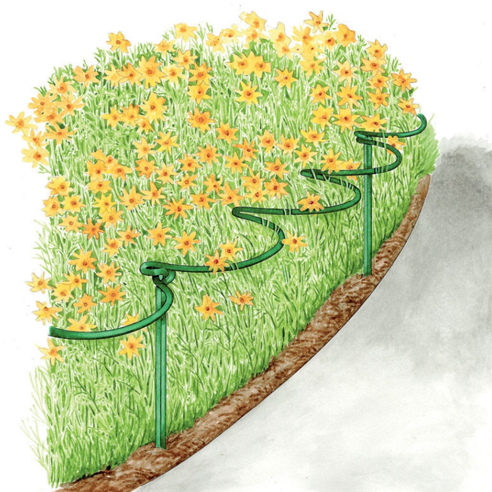 2Pcs Plant Support Frame Durable Half Round Ring Garden Semi-Circular Iron Border Wire Hoop Balcony Plant Flower Trellis 30*50cm