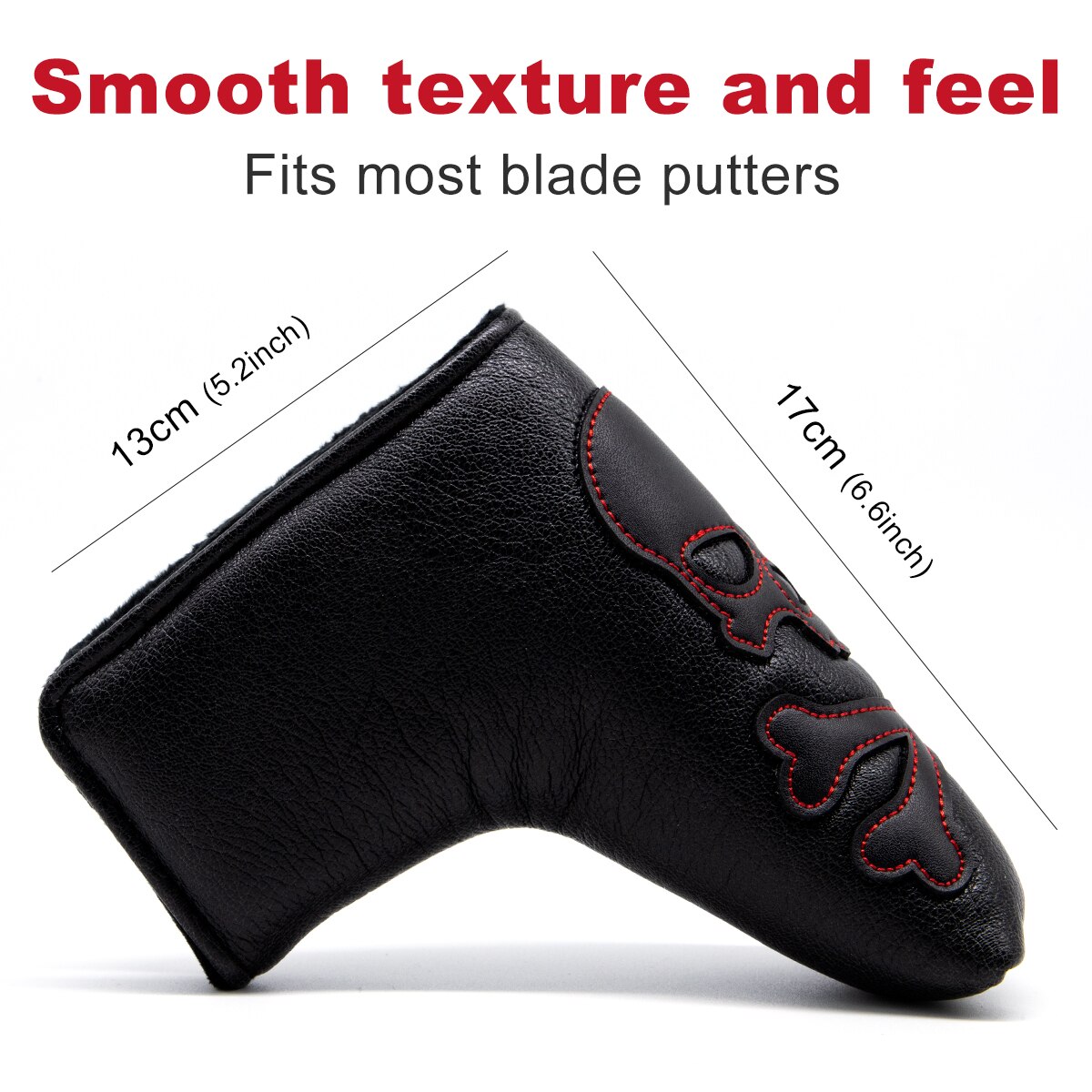 Golf Blade Putter Cover USA Golf Club Head Covers for Putter Leather Blade Putter Headcover with Magnetic
