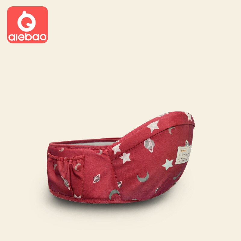 Aiebao-tabouret de porte-bébé ergonomique | Sac à dos, sacoche de maintien de la taille, sac à dos, ceinture de siège Hipseat, siège de hanche pour enfants de 0 à 24M: Black
