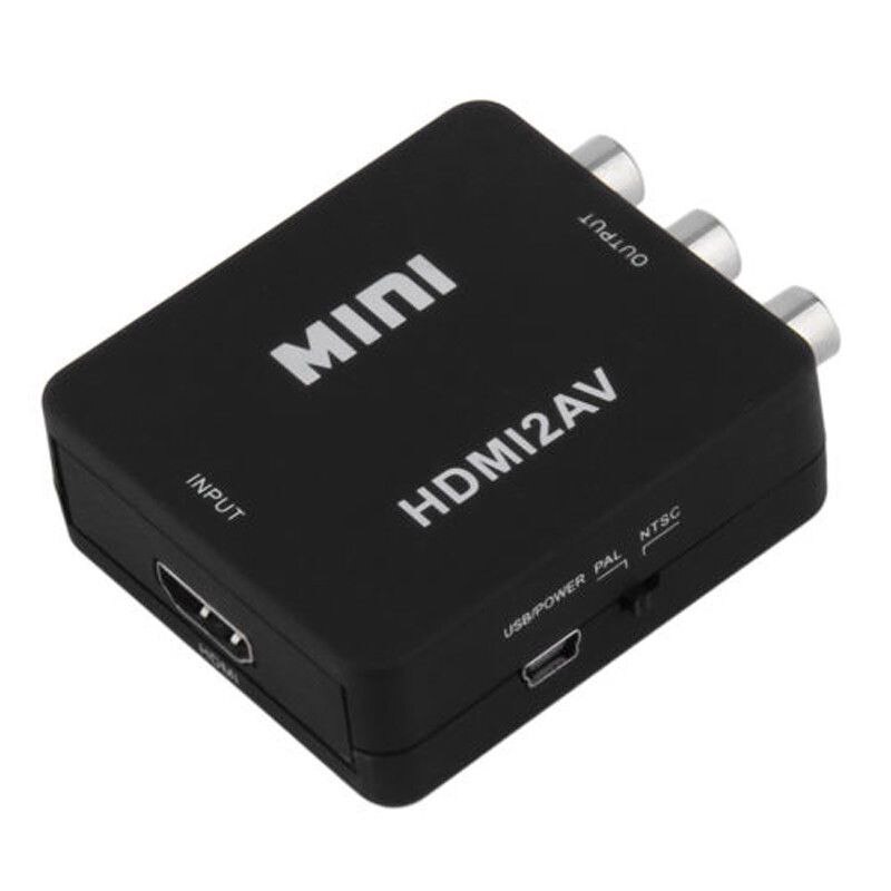 Mini 1080P HDMI Composite to RCA o Video AV CVBS Converter Adapter For HDTV