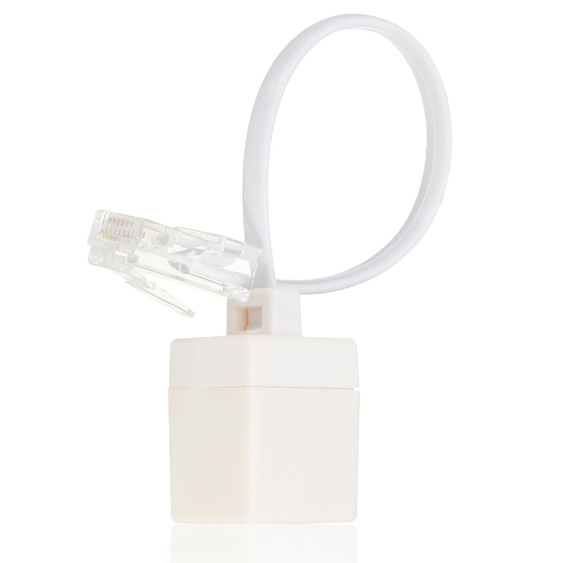 Lowest Price RJ11 6P4C Female To Ethernet RJ45 8P8C Male F/M Adapter Converter Cable White