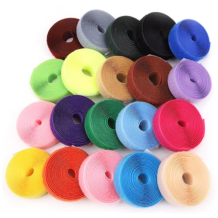 4cm Width Hoop and Loop no adhesive fastener stick clothing tape sewing magic hook loop sticker strip strap stick strip