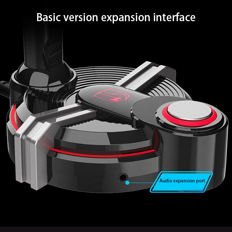 Desktop Game Microphone USB Gaming PC Microphone with HD Mic Multifunctional Earphone Stand