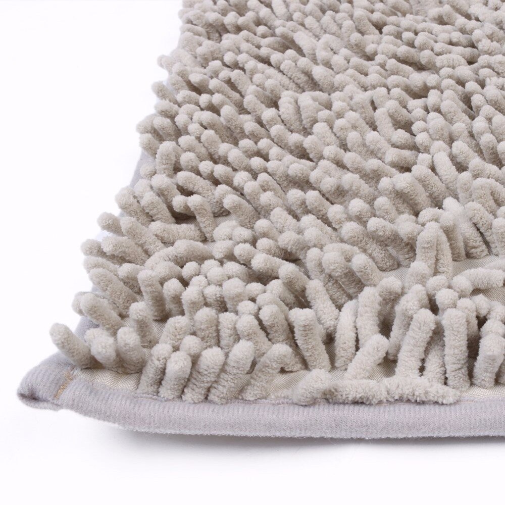 40*60CM Absorbent Bath Mats for Tub Non - Slip Grey Bath Mat for Bathroom Floor Bath Rug Machine Washable 50