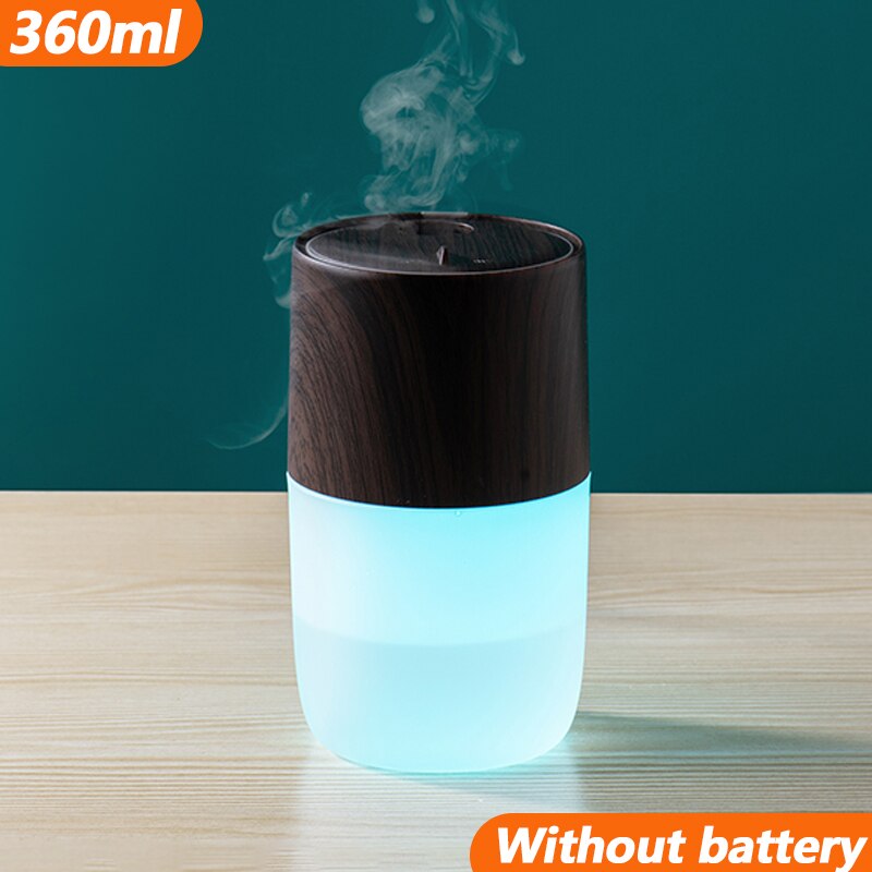 2022 Humidifier Jellyfish Aromatherapy Humidifiers Diffusers 360ML USB Diffuser with Colorful Night Light Humidificador: 04