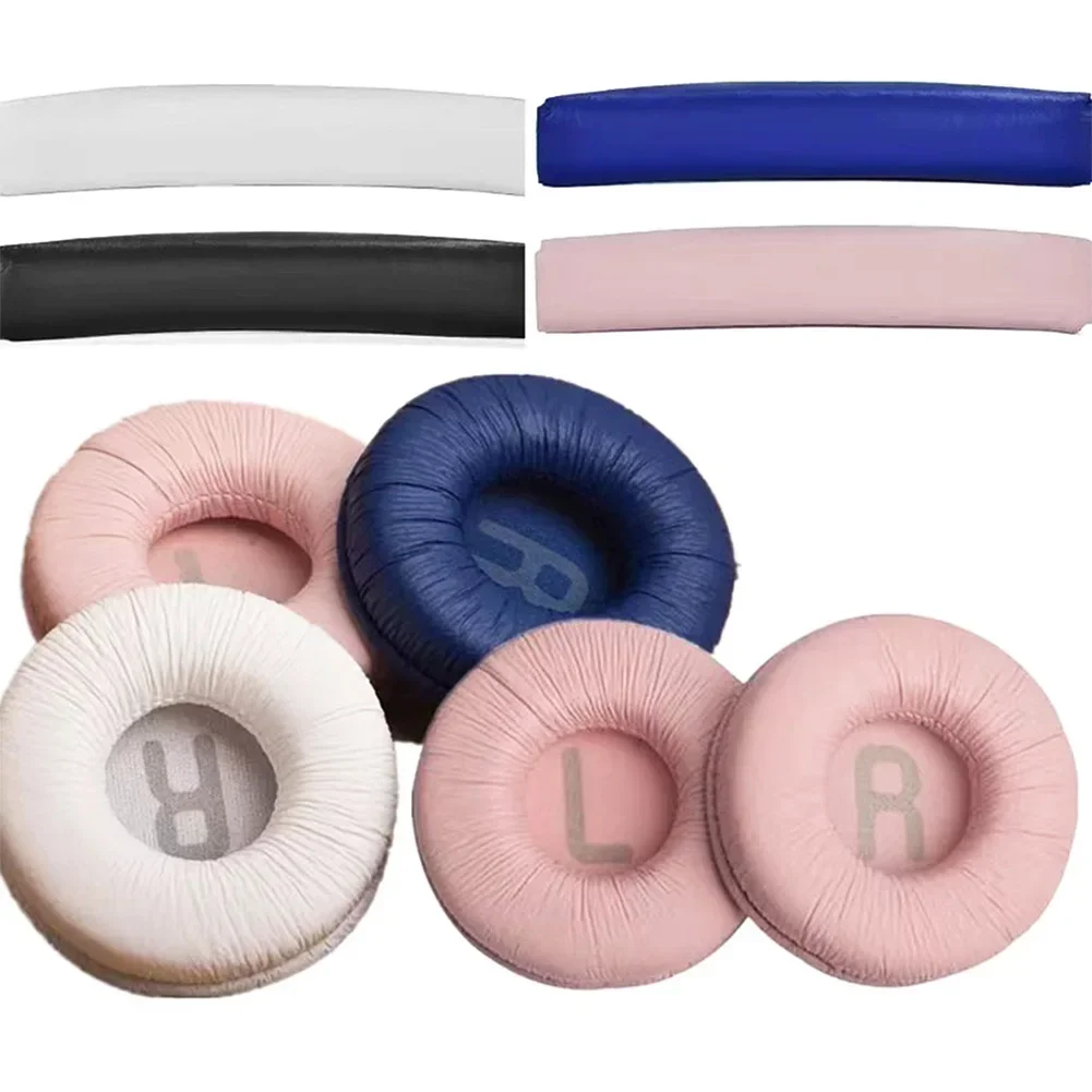 Housses de remplacement pour écouteurs en mousse de cuir, coussin, bandeau supérieur pour casque JBL JR300 T450BT T500BT Tune600, 70mm